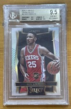 Ben Simmons Beckett 2016-17 Select PRIZMs Silver #60 Grade BGS 9.5