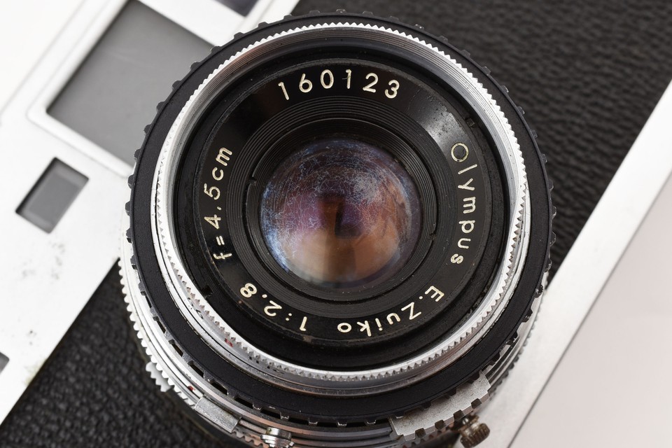 [EXC+++++] Olympus AceE Rangefinder Film camera w/45mm F2.8 Lens From