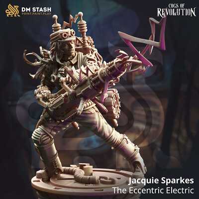 Tabletop Miniature Jacquie Sparkes - 32mm 75mm Tabletop RPG - Qumi - DM Stash