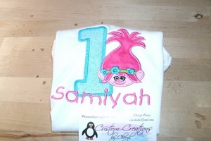 trolls 1st birthday shirt