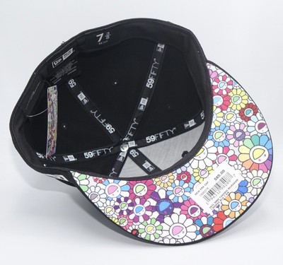 New Era x Takashi Murakami Black Embroidered Art 5950 Hat Size 7 3 