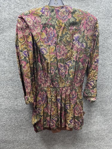 Vintage Dawn Joy Fashion Skirt Set Women 12 Olive Floral Cottage Core Y2K 80s - Picture 3 of 17