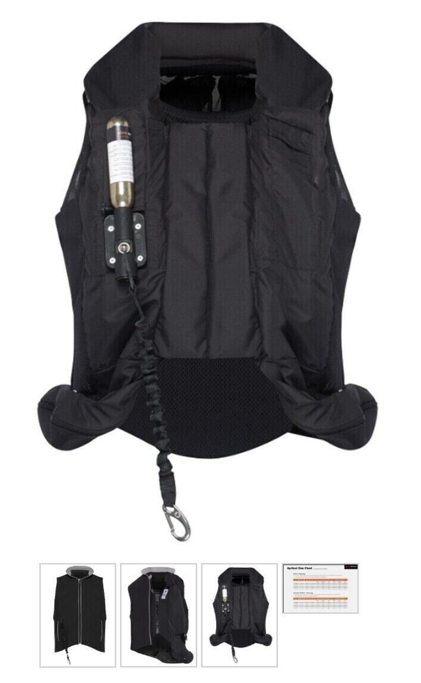 Gilet De Protection équin Airowear Ayrvest Advanced Ultraflex - Taille XXS - Noir/Gris - Neuf
