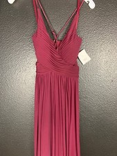 Davids bridal bridesmaid dress Size Small Color Maroon Wine.