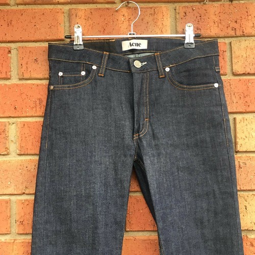 Acne Studios Flex S Raw Denim Jeans 