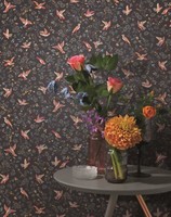 Eur 2,81/Qm / Tapete Rasch Textil 288666 Petite Fleur 4 Floral VöGel Schwarz
