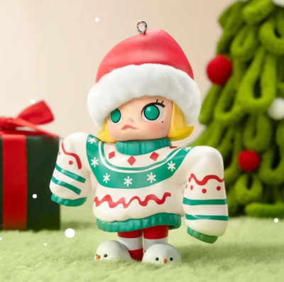 mini Molly(クリスマス仕様、未開封)INSTINC TOY POP MART KENNYSWORK Mega Collection 100% Space Molly 1 Christmas