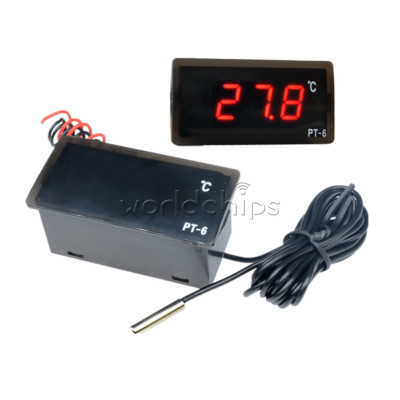 Digital PT-6 220V -50   ~ + 110   Thermometer Temperature Meter Aquarium Sensor