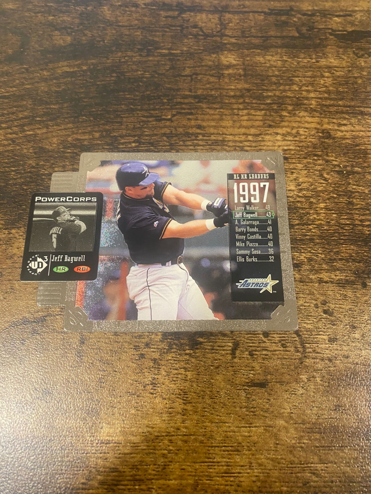 1998 Upper Deck UD3 Die-Cut /2000 Jeff Bagwell #53 HOF