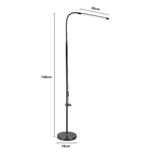 LED Standing Floor Lamp Adjustable 360° Reading Light Warm Light for Bedroom - Picture 2 of 19