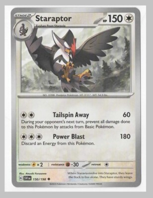Staraptor 150/198 SV01 Scarlet & Violet Non-Holo Pokémon Card Base Set NM