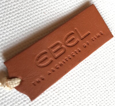 EBEL Watch Tag Uhrenetikett New Neu Leder Leather 