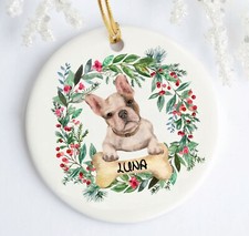 Personalized Custom Dog Ornament Made from Photo, Dog Ornament Personalized,