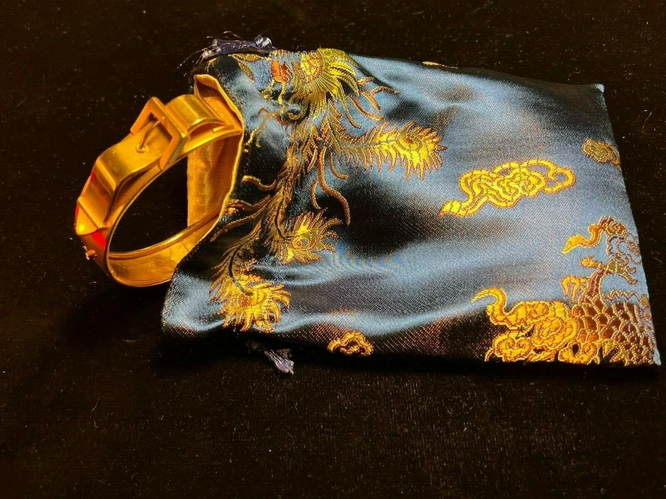 Hermosa pulsera con hebilla de oro rosa 1880s 18^ 15 mm de ancho 22 g Foto 3 de 4