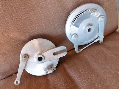 Matchless? 500 650 750 850 6'' TLS DLS Brake Plate Assembly PAIR FRONT & REAR UK