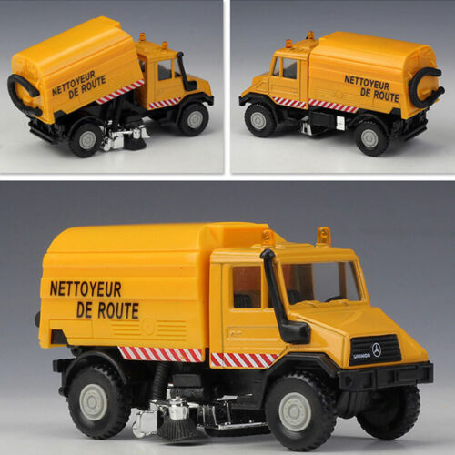 1/43 Unimog Road Sweeper Toy Truck Diecast Model Car Metal Vehicle Boys Gifts - Picture 4 of 4
