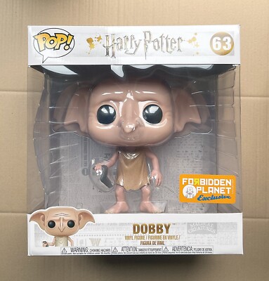 Funko Pop Harry Potter Dobby 10'' #63 (Box Damage) + Free Protector