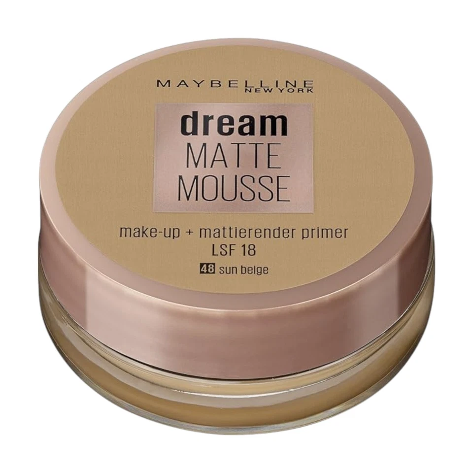 Maybelline Dream Matte Mousse Foundation Plus Primer 48 Sun Beige 18ML - Image 2 of 4
