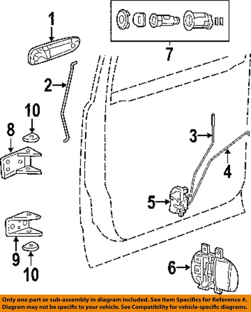 CHRYSLER OEM 04-09 Durango Front Door Lock Hardware-Handle, Inside 5JD451J8AD