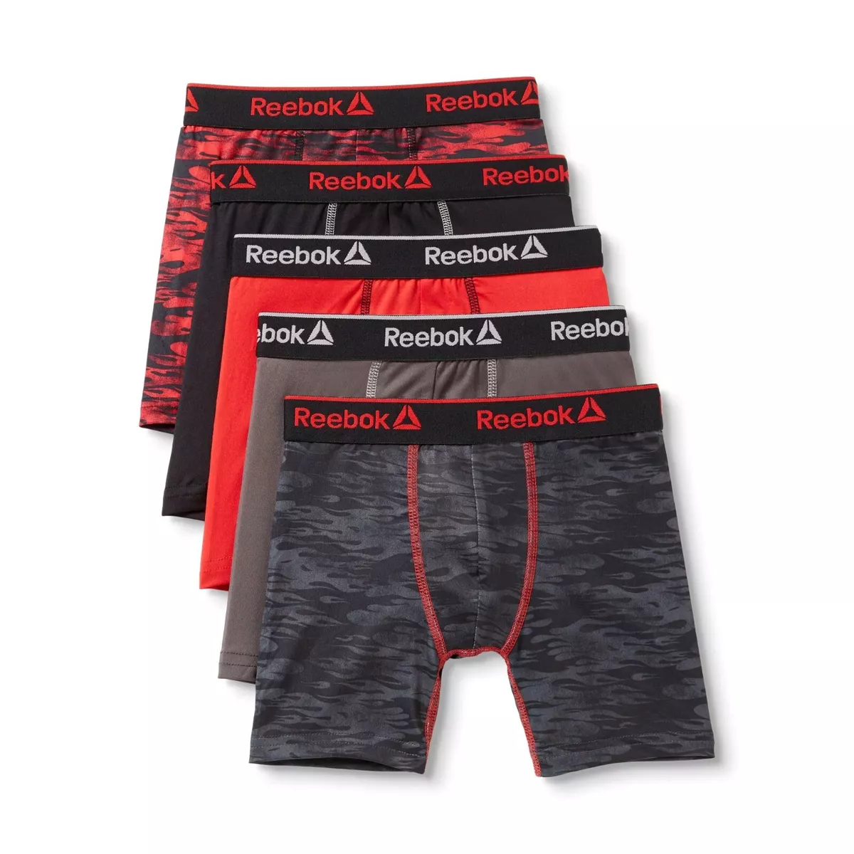 Boys Reebok multi color Underwear Medium 8 10 Reebok THREE PACK