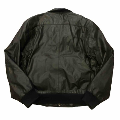 VTG 80's MEMBERS ONLY LEATHER JACKET FULL ZIP HARRINGTON CAR SZ 40