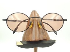 Vintage Trend 1 Matte Black Metal Round Sunglasses Italy FRAMES ONLY