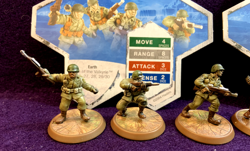 Heroscape Rise of the Valkyrie Airborne Elite Sargento Drake Alexander y cartas SOLO - Imagen 3 de 7
