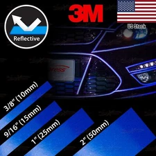3M REFLECTIVE Conspicuity Self-Adhesive Roll PinStriping Decal Tape Sticker BLUE