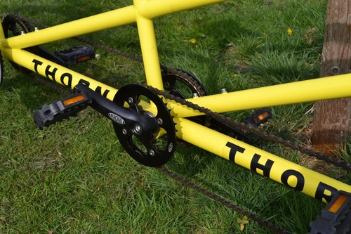 Thorn Me n u2 Three Seat Tandem bicycle in Yellow. Excellent Condition. Deore. - Picture 14 of 24