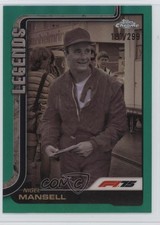 2025 Chrome Formula 1 F1 Legends Teal Refractor /299 Nigel Mansell #160 HOF 15ue