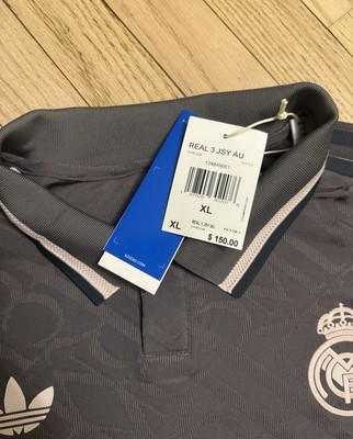 $150 New ADIDAS REAL MADRID AUTHENTIC JERSEY MEN'S THIRD