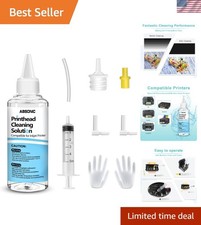 Versatile 100mL Printer Head Cleaner Kit - Maintain Epson, HP, and Canon Quality