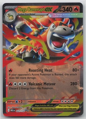 Mega Camerupt ex Holo ME01: Mega Evolution 022/132 NM