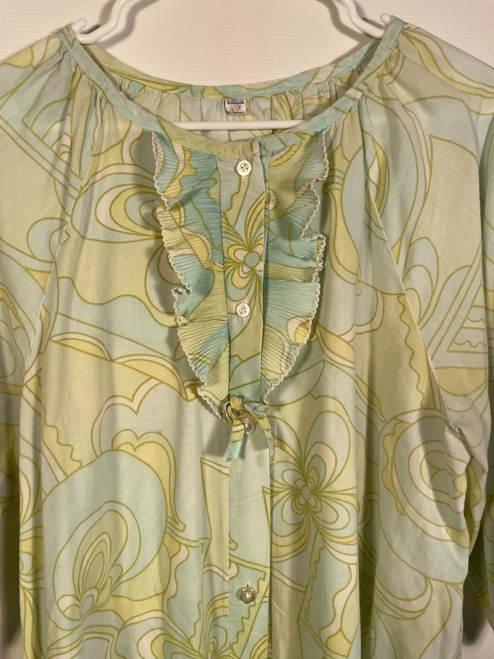 60's psychedelic print mini dress size large - Image 4 of 4