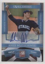 2010 Donruss Elite Extra Edition 105/675 Asher Wojciechowski #6 Auto 9wb