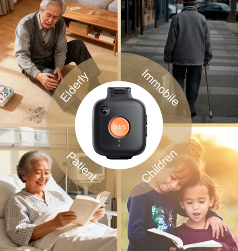 4G Personal GPS Tracker for Kids and Elderly Real Time SOS Tracking Lanyard MT28