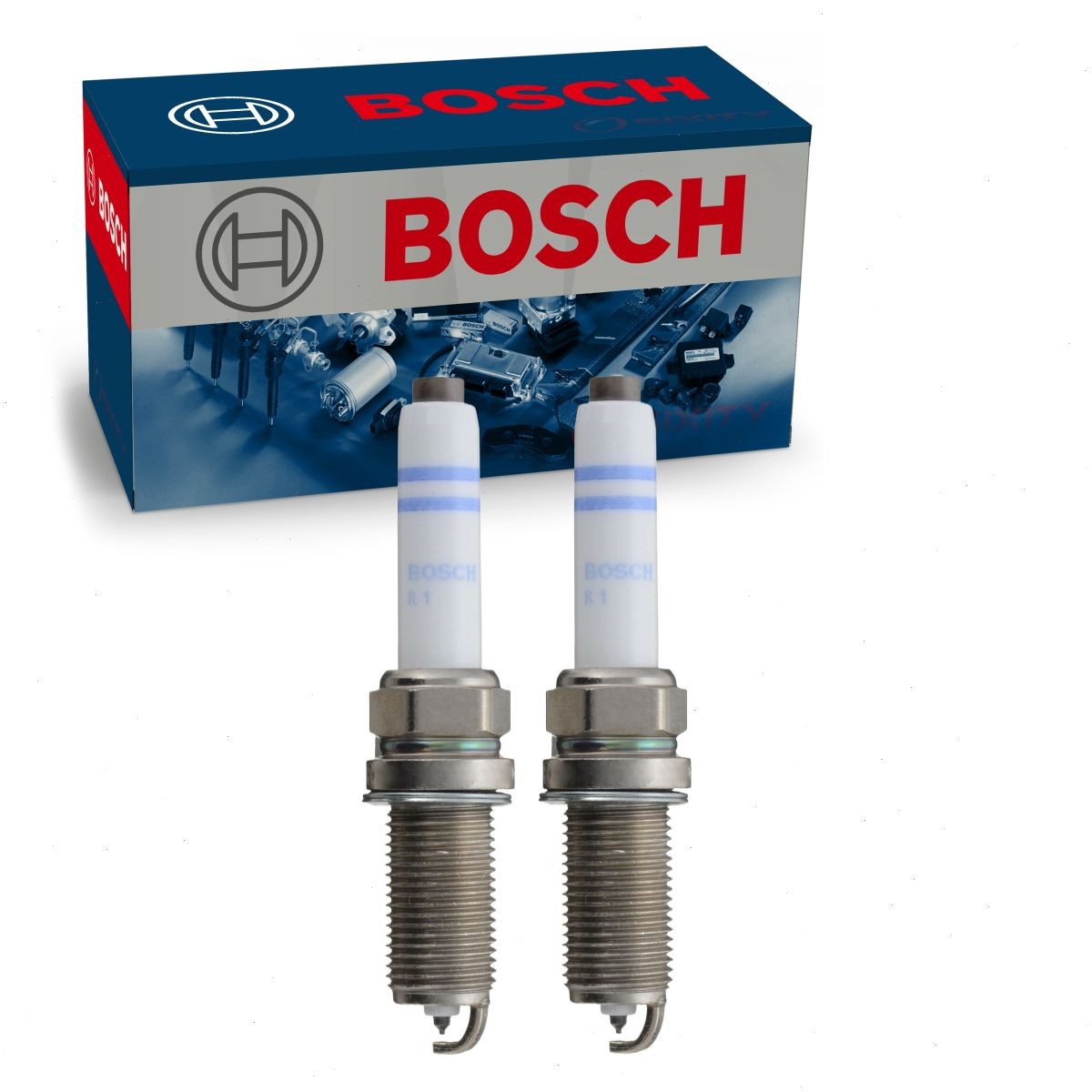 2 pc Bosch 8160 Double Platinum Spark Plugs for Ignition Wire Secondary  sy