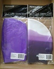 Set Of 2 Sporti Swim Cap 100 Silicone NEW Sealed, High Performance