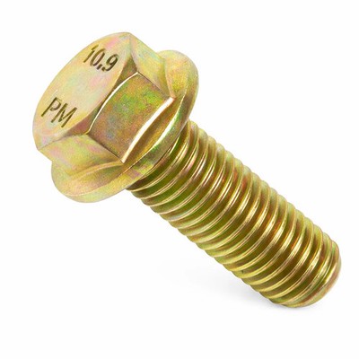 BULK BOX! M6-1.00 x 25 MM COARSE 10.9 9 Hex Flange Screw Non Serrated 1800pcs