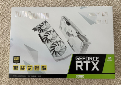 ZOTAC GAMING GeForce RTX 3080 Trinity OC White Edition LHR 10GB GDDR6X GPU