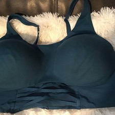 Victoria Secret Sports Bra, Green, Lightly Padded, Straps, 38DDD