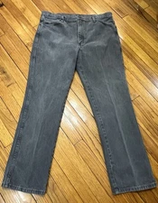 Wrangler Gray Denim Jeans 936CHG Men's 38x32 Slim Fit