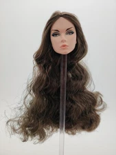 Fashion Royalty Nu.face Eden Lilith Blair Brown Hair 1/6 Scale Female Doll Head