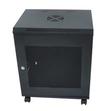 Wall Mount 12U Network Server Rack Cabinet Enclosure 15.5'' Deep Door Lock