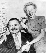 American novelist Ernest Millar Hemingway his fourth wife Mary Welsh Old Photo