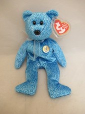 April 30 2001 Ty Beanie CLASSY The Blue Bear w/tags PE Pellets (9 inches) !