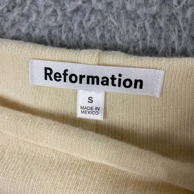 Reformation Kyan Knit Dress size Small Stretch Sweater Off The Shoulder NEW  | eBay