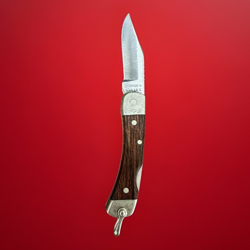 Schrade Uncle Henry LB5 Lockback Folding Knife USA Wood Handle Pocket Knife