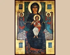 St. Virgin Mary - Theotokos  Coptic Orthodox Icon ,for prayer corner