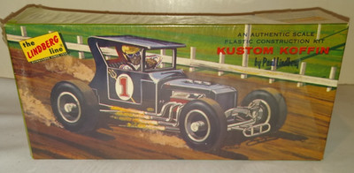 1967 LINDBERG KUSTOM KOFFIN DIRT TRACK RACER ORIGINAL ISSUE MODEL KIT SEALED